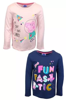 Buy New Girls 2pk Peppa Pig Long Sleeved Tops/t-shirts.2-3yrs • 7.95£