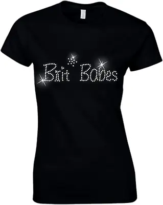 Buy BRIT Babes Ladies Crystal T Shirt - Hen Night British - 60s 70s 80s 90s All Size • 9.99£