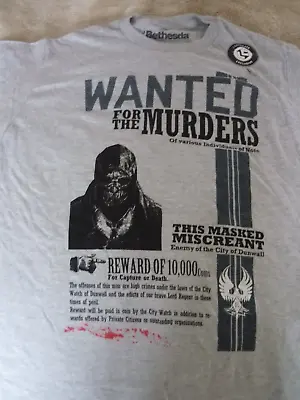 Buy Film Tv Memorabilia TEE Bundle Wearables Wanted Poster M Medium Reward Videogame • 37.99£