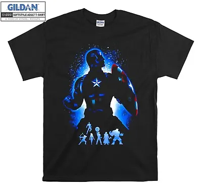 Buy Marvel Captain America Comic T-shirt Gift Hoodie Tshirt Men Women Unisex F384 • 11.99£