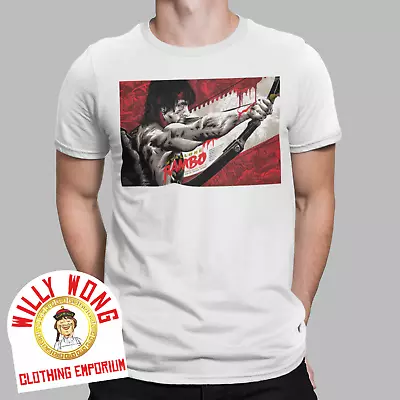 Buy Rambo T-shirt Soldier Army 70s 80s Classic  Movie Retro Tee 80s Icon Stallone   • 6.99£