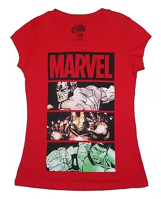 Buy Marvel Avengers Assemble Graphic Women's Juniors Tee Shirt (Large 11/13) NEW • 11.33£