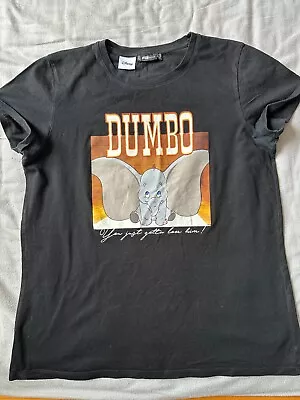 Buy Black T-Shirt, Dumbo T-Shirt, T-Shirt Size L, Woman T-shirt With Short Sleeves. • 7.90£