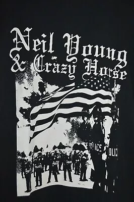 Buy Neil Young And Crazy Horse 2003 T Shirt Freedom Police Riots Mens Large 03 • 88.91£