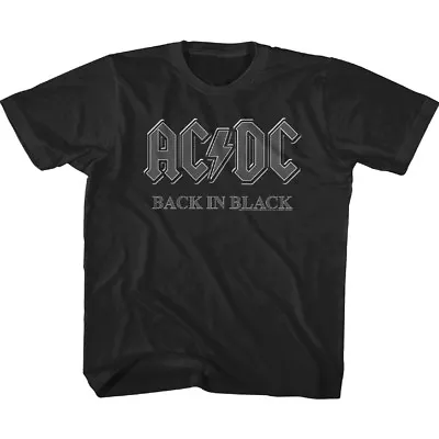 Buy ACDC Back In Black Album Cover Kids T Shirt Rock Band Boys Girls Baby Youth Top • 19.34£