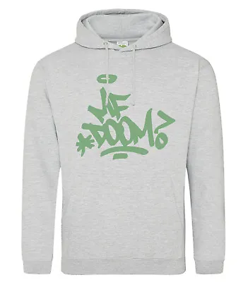 Buy MF Doom Mint Green Tag Hip Hop Hoody Grey • 28.49£