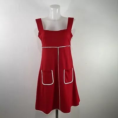Buy Banned Apparel Dancing Days Red & White Pinafore Dress Size Small • 10£