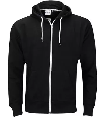 Buy Plain Mens American Fleece Zip UP Hoody Jacket Soft Sweatshirt Hooded Hoodie Top • 15.99£