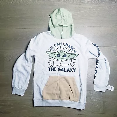 Buy Baby Yoda Star Wars Youth Hoodie Sweatshirt Extra Large Gray XL Change Grogu G3b • 3.94£