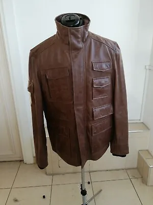 Buy Men Vintage Real Buffallo Leather Jacket Gents Casual Top Outfit Size Medium UK • 49.99£