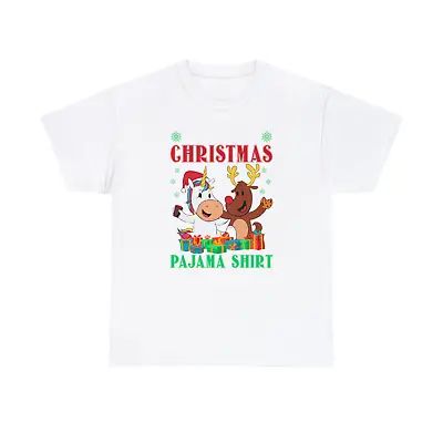 Buy This Is My Christmas Pajama Shirt Reindeer T Shirt Unicorn Santa Cookie Xmas Top • 11.99£