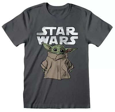 Buy Official STAR WARS The Mandalorian THE CHILD BABY YODA Unisex T-Shirt Tee NEW • 15.95£