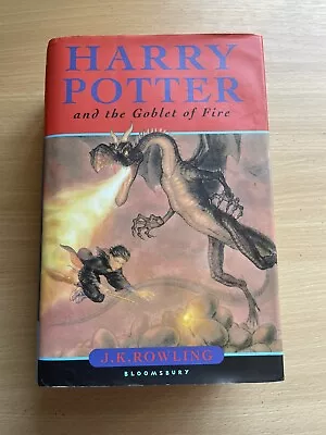 Buy Harry Potter And The Goblet Of Fire 2000 Rare 1st  Edition Hardback With Errors • 24£