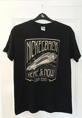 Buy 2012 Nickelback Here & Now Tour T Shirt Concert Band Black Size Large Gildan • 20£