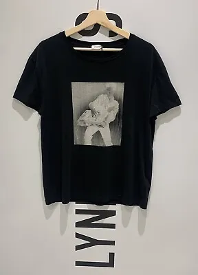 Buy Celine Black Print ‘Christian Marclay’ Logo T-Shirt - Size Large - RRP £395 • 220£