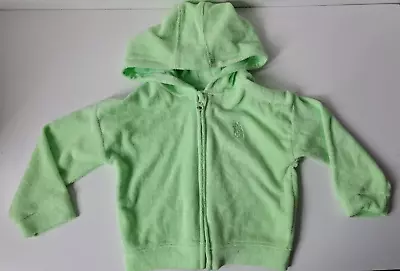 Buy M&Co Kids Green Terry Towel Zip Through Hoodie Size 2-3 Years • 3.95£