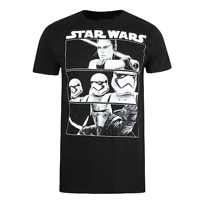 Buy Official Star Wars Mens Rey Skywalker Kylo Ren Trio Panel T-shirt Black S - XXL • 13.99£