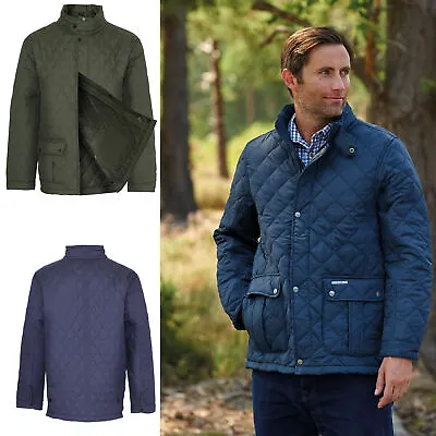 Buy Mens Champion Padstow Diamond Quilted Jacket | Winter Warm Lined Padded Coat • 29.95£