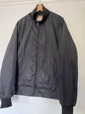 Buy Genuine Prada Mens Black Bomber Jacket Size 56 XL Some Damage  • 10£