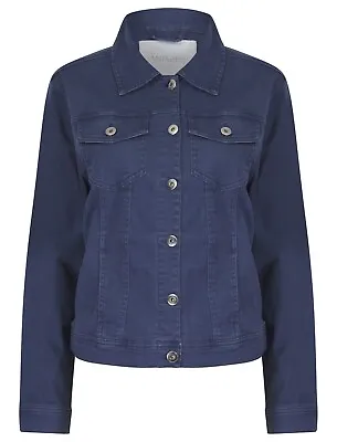 Buy Womens Ladies Stretch Denim Jacket Soft Cotton Summer Fashion Denim Jeans Coat • 26.95£
