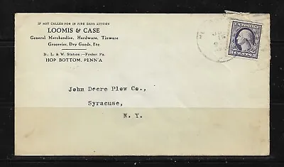 Buy 1918 Loomis & Case Gen Merch Hardware Hop Bottom PA To Syracuse NY • 3.78£