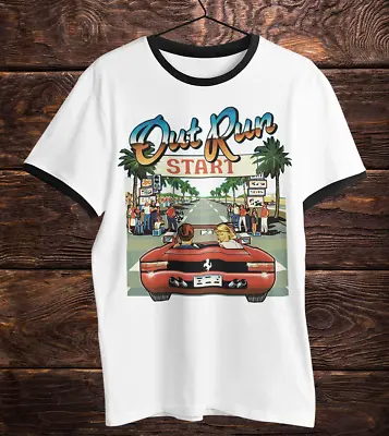 Buy RETRO TEES Mens OUT RUN T-shirt XS S M L XL XXL 80s Arcade Game Poster Gift Top • 17.99£