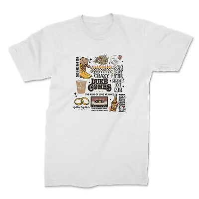 Buy Luke Combs Front Print Country Music Song T Shirt • 19.99£