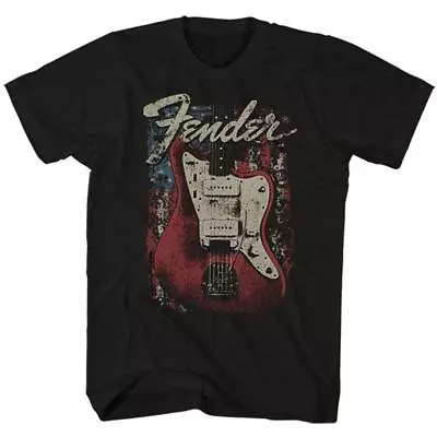 Buy Official Licensed - Fender - Distressed Guitar T Shirt Rock Metal • 18.99£