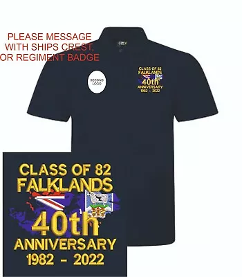 Buy Falklands 40th Anniversary Embroidered Polo Shirts • 25£