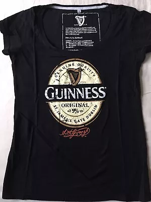 Buy New Vintage Guinness Girls Black Top/T Shirt Size XS • 7£