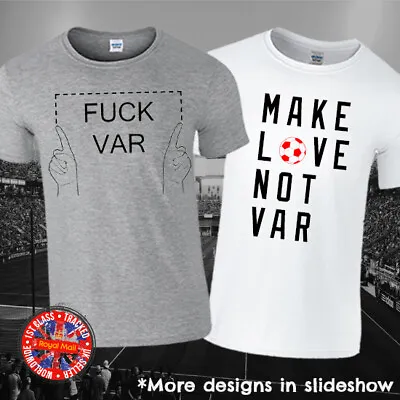 Buy VAR Football T-shirts Anti-VAR Against Modern Football Soccer • 10.95£