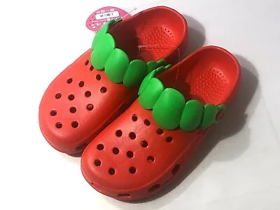 Buy Strawberry Clog Sandals Slippers. *SIZE:M,L /COLOR:PINK,RED * Kawaii Cute.fruit • 23.68£
