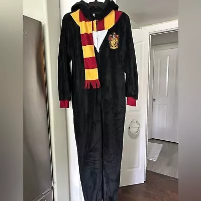 Buy Harry Potter Gryffindor Fleece Unisex Pajamas/Costume With Hood. Size S/M • 19.21£