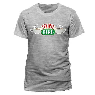 Buy Official Friends (tv Series) - Central Perk Logo Grey T-shirt (new) • 11.99£
