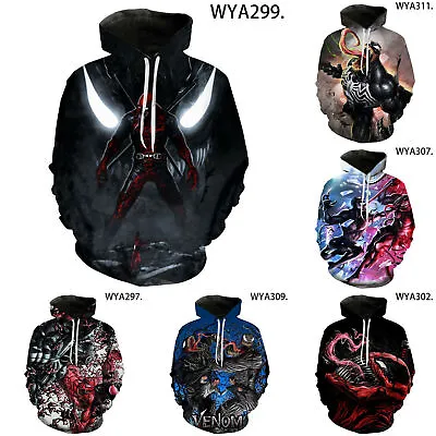 Buy New Venom 2 Hoodies Spider-Man Sports Sweatshirt Casual Hooded Jacket Coat • 20.99£