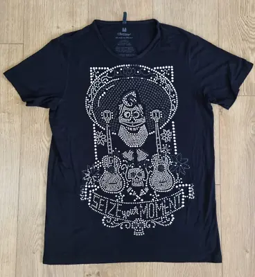 Buy RARE Ay Guey X Disney Pixar Coco T Shirt Top Mexican Skull Studs Black Size M • 12£