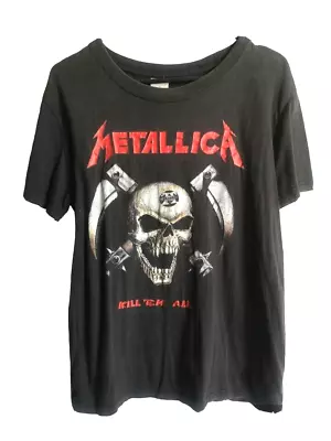 Buy Rare Vintage Metallica Kill ‘Em All European T Shirt XL • 88.54£