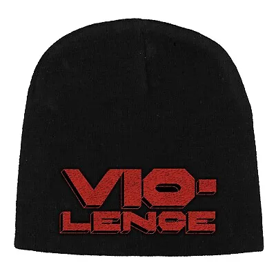 Buy Vio-lence Logo Embroidered Logo Beanie Hat Official Thrash Metal Band Merch  • 18.90£