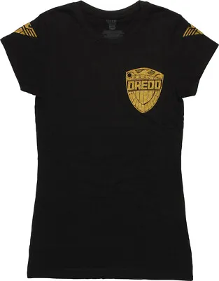 Buy Judge Dredd Uniform Gold Badge Juniors' T Shirt • 13.73£