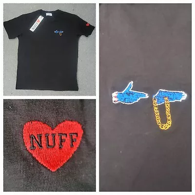 Buy Nuff Luv Run The Jewels T-shirt Embroidery Hip Hop Black All Sizes • 19.99£