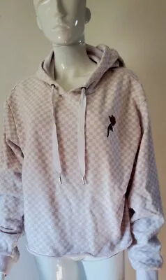 Buy Vans Women Teens Sweatshirt Hoodie Cropped Plaid Rose Embroidered SZXL Used  • 22.67£