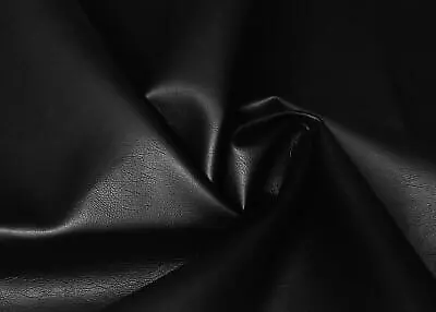 Buy Faux Leatherette Pleather Fabric Material BLACK • 3.99£