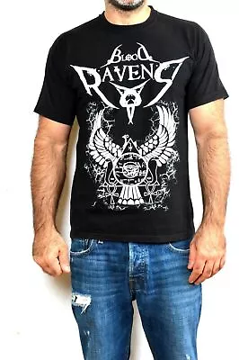 Buy Blood Ravens Fruit Of The Loom Black Gothic Emo Evil T SHIRT VTG 90s M • 19.99£