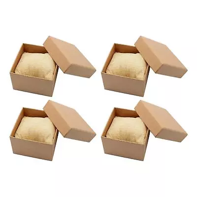 Buy 4Pcs Kraft Watch Box Jewelry Box For Men And Women Single With Pillow • 9.70£