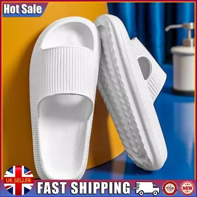 Buy Cool Slippers Anti-Slip Home Couples Slippers Elastic For Walking (White 40-41) • 8.49£