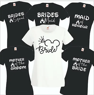 Buy HT106 Disney Bride Shirt, Disney Bachelorette Shirts, Disney Bachelorette Party  • 6.99£