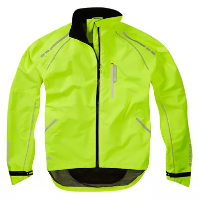 Buy Madison Prime Hi Viz Men's Waterproof Cycling Jacket, Biking, Riding, Yellow. • 38.99£