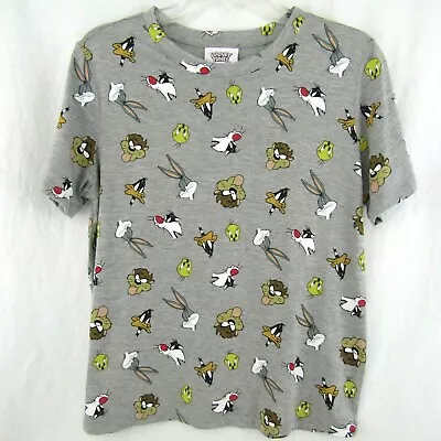 Buy Looney Tunes Bugs Bunny Taz Daffy Sylvester Tweety Heads T Shirt Juniors Sz XL • 10.35£