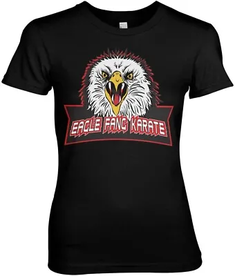 Buy Cobra Kai Eagle Fang Karate Girly Tee Damen T-Shirt Black • 29.13£