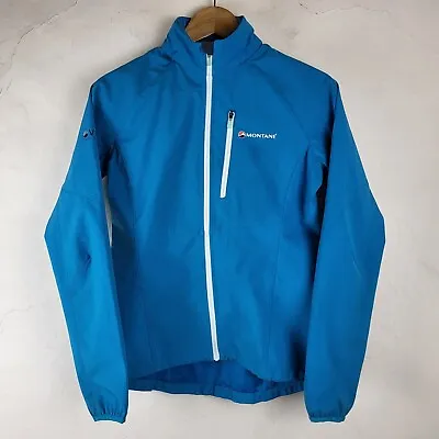 Buy Montane Womens UK10 VIA Windproof Softshell Lightweight Jacket Blue Outdoors... • 34.99£